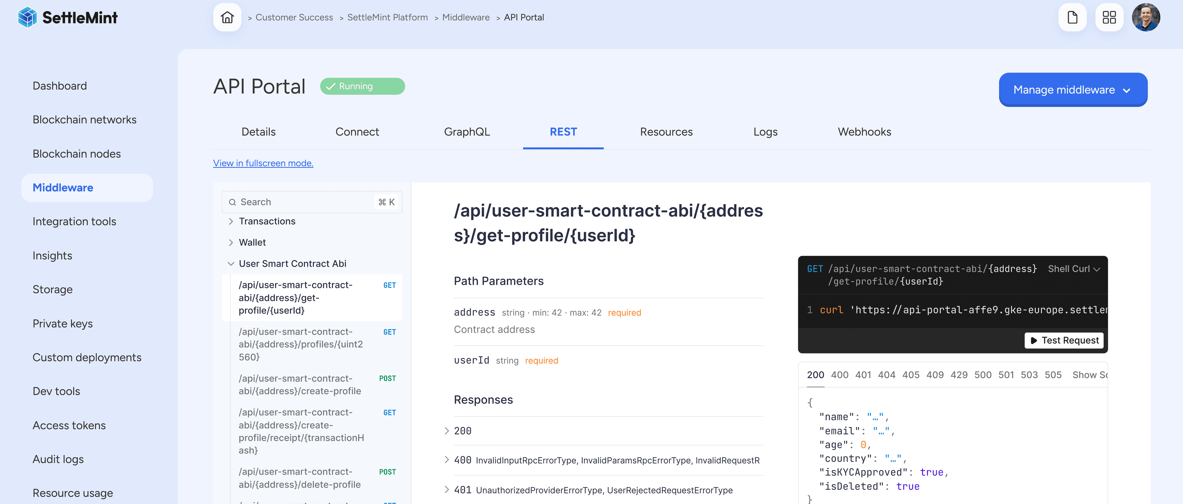 API Portal UI