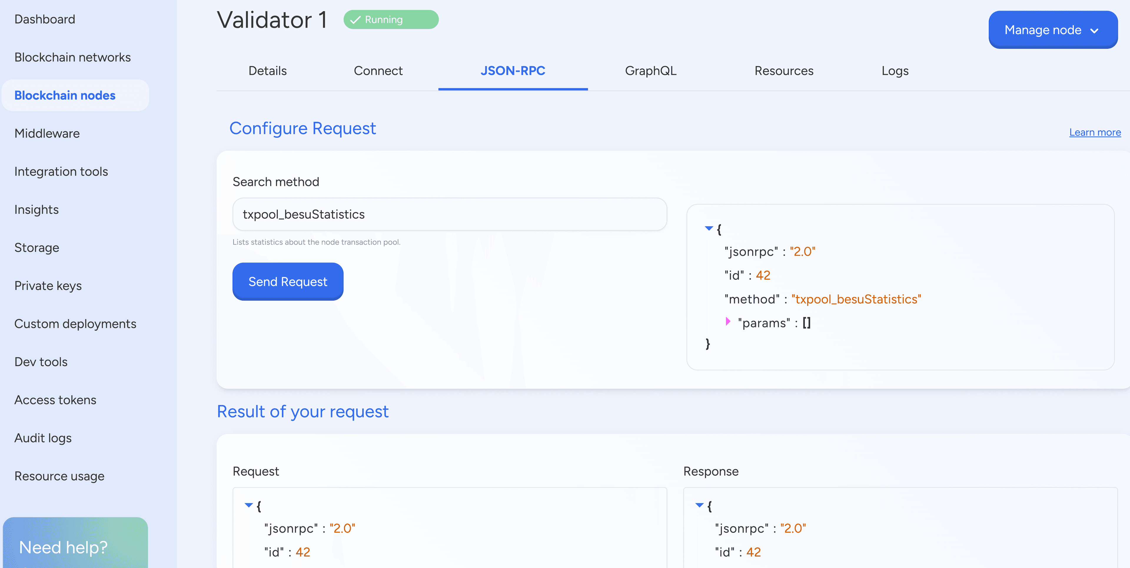 Node JSON RPC