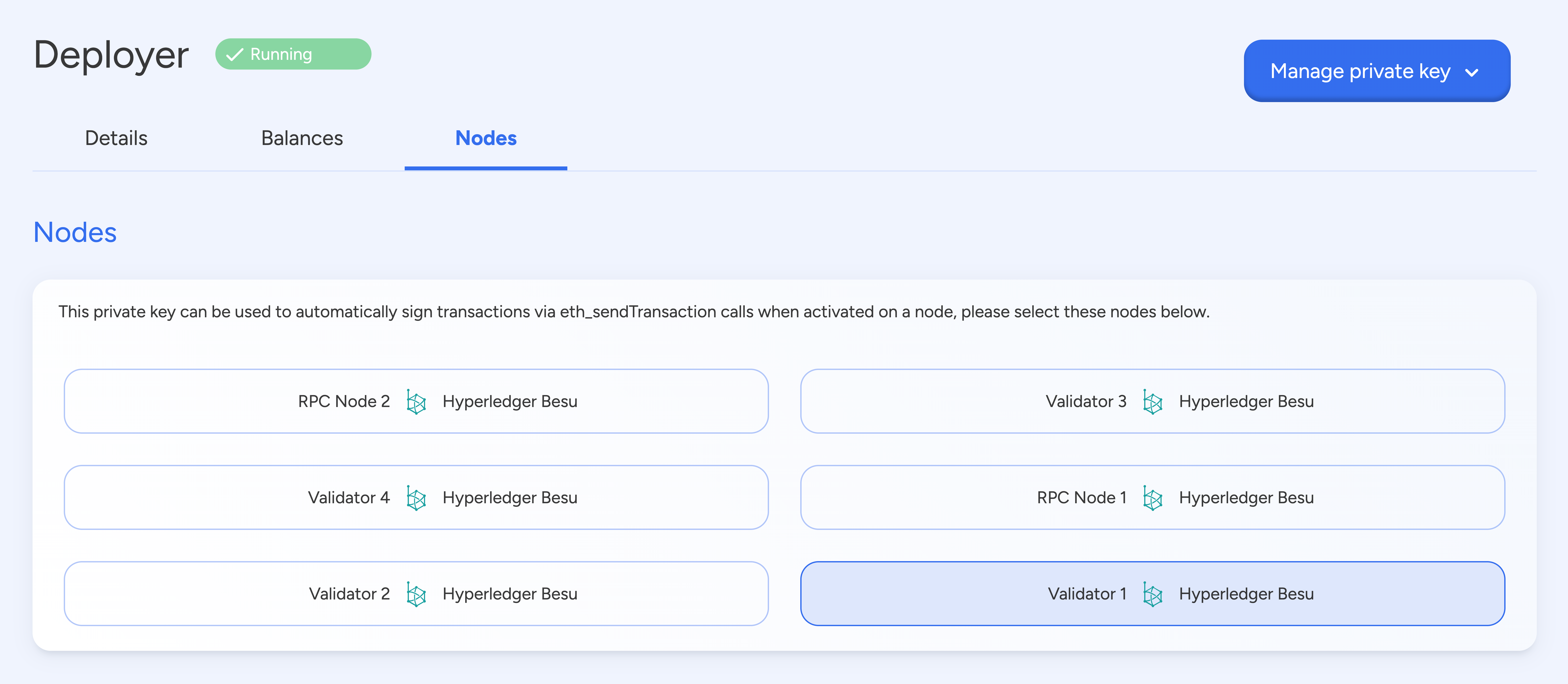 Transaction Signer Keys Mapping
